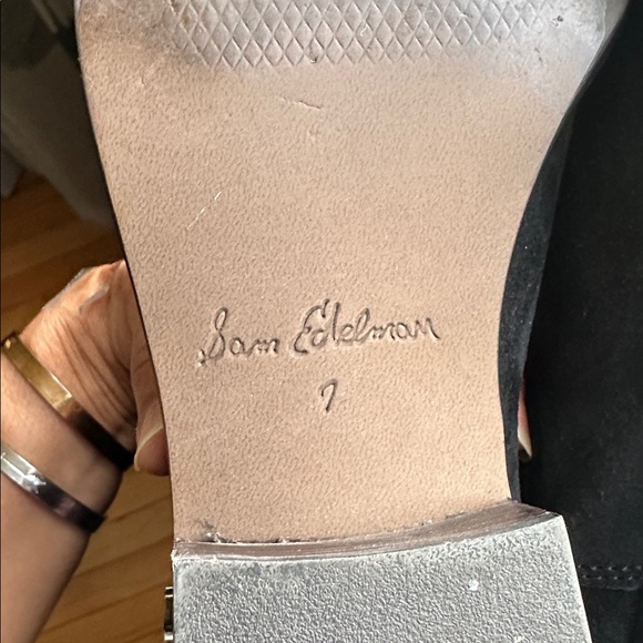 SAM EDELMAN Bronson Black Suede Ankle Booties - Picture 13 of 15